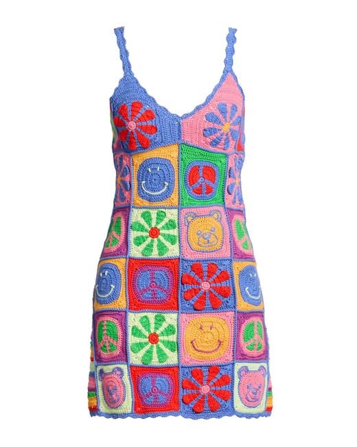 Moschino White Couture Mini Dress Cotton