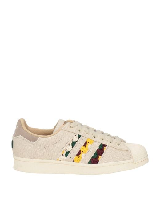 Adidas Originals Natural Ivory Sneakers Textile Fibers, Leather for men