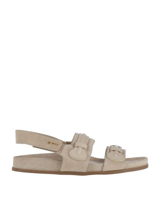 Rodo White Sandals Leather
