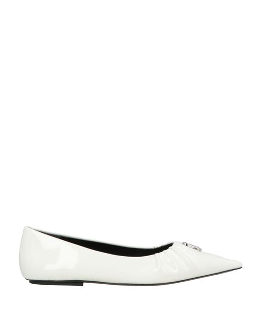 Marc Jacobs White Ballet Flats
