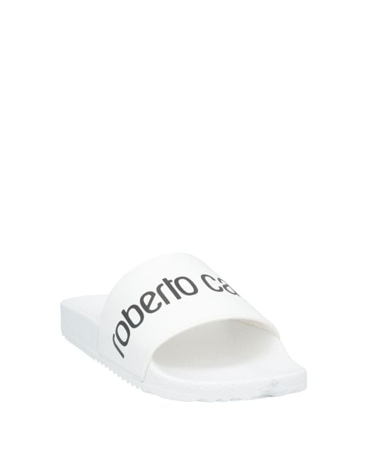 Roberto Cavalli White Sandals Rubber for men