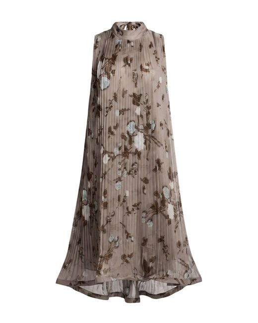 P.A.R.O.S.H. Brown Midi Dress