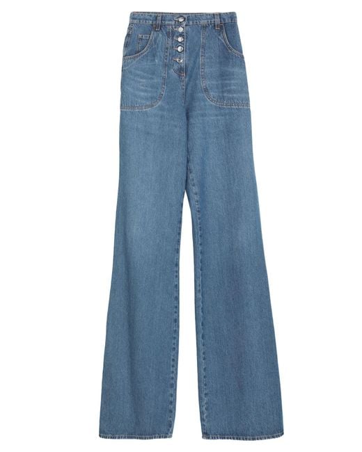 Etro Blue Jeans Cotton, Polyester