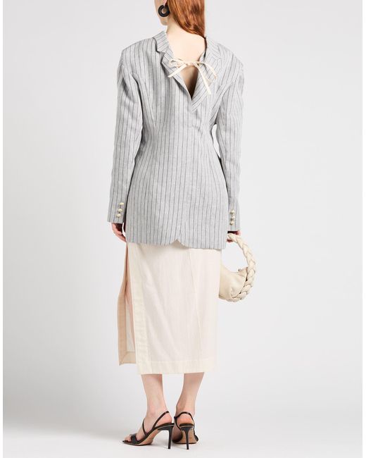 Jacquemus Gray Blazer Linen
