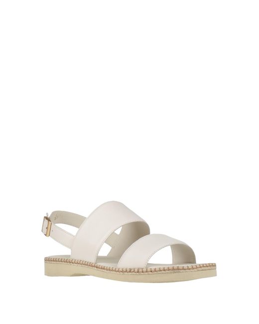 Hogan White Sandals