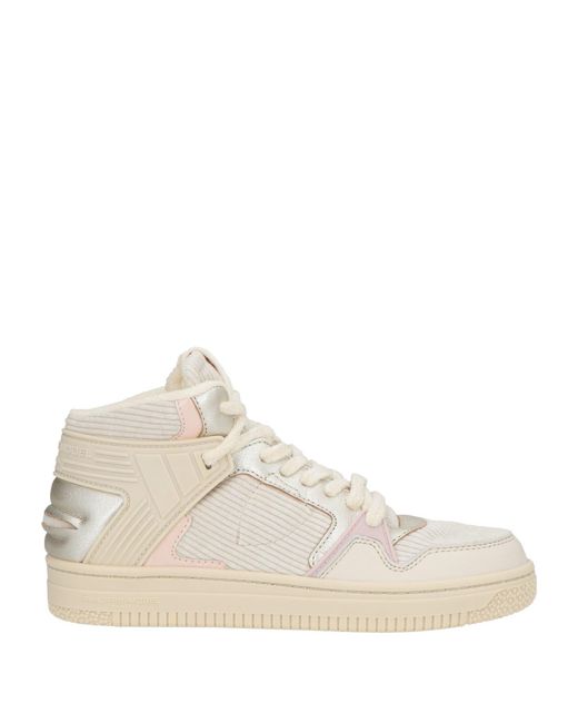 Philippe Model Natural Cream Sneakers Leather, Rubber, Textile Fibers