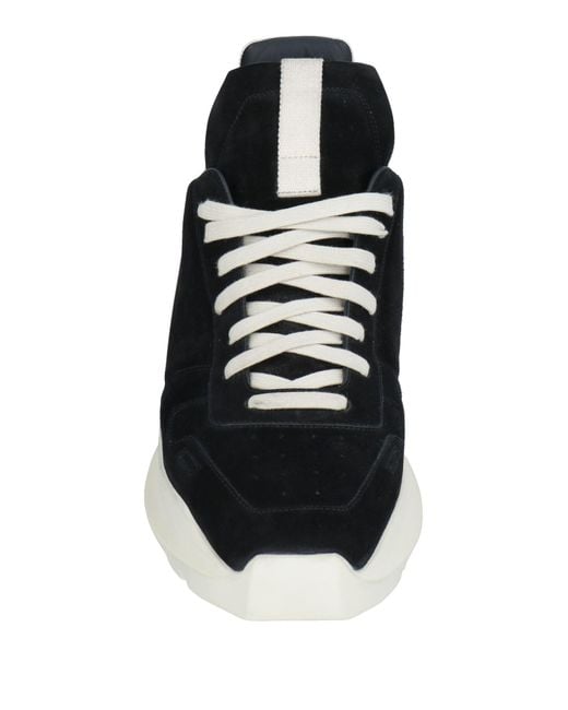 Rick Owens Black Leather Geth Runner Sneakers for men