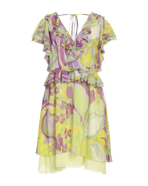 ADE' Yellow Mini Dress Polyester