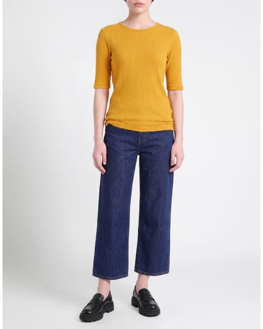 YMC Yellow T-Shirt Cotton, Elastane