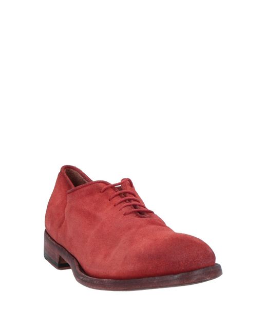 Pantanetti Red Lace-up Shoes