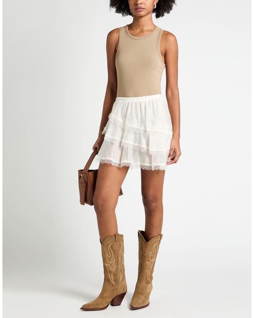 Soallure Natural Mini Skirts