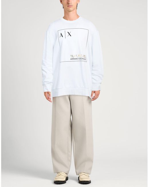 ARMANI EXCHANGE White Sweatshirt for men