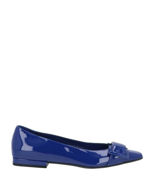 Sergio Rossi Blue Ballet Flats