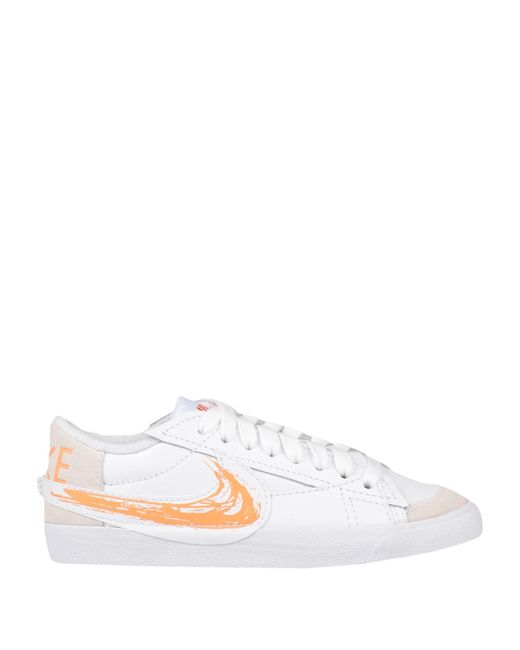 Nike White Swoosh-logo Lace-up Sneakers for men