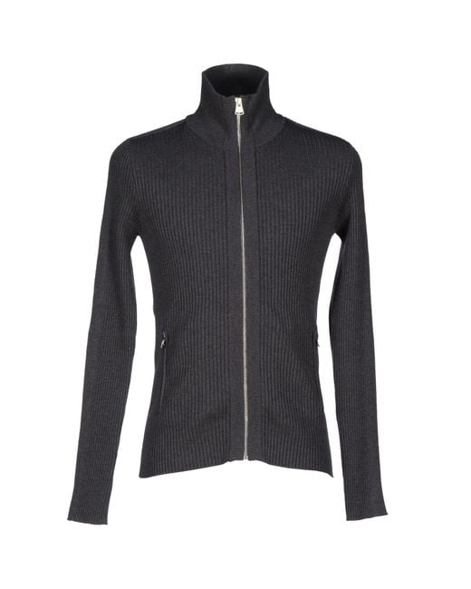 Dolce & Gabbana Black Cardigan Virgin Wool, Polyester for men
