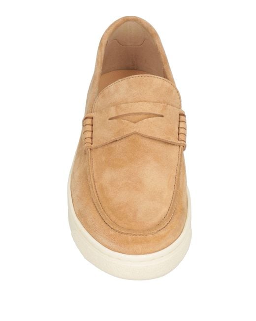 Brunello Cucinelli White Suede Loafers for men
