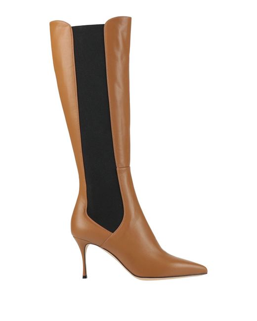 Sergio Rossi Women's Brown Boot Leather