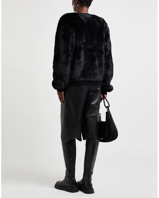 Replay Black Shearling- & Kunstfell