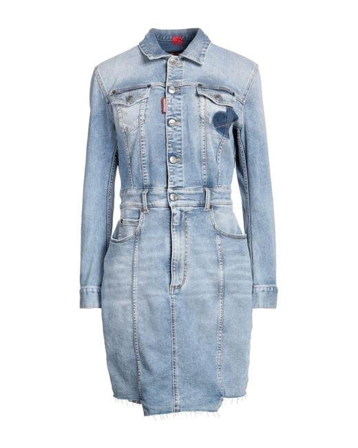 DSquared² Blue Mini Dress