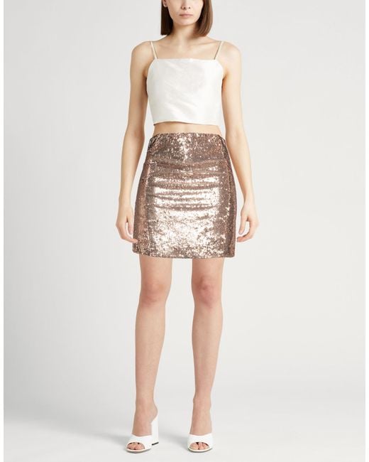 Alysi Brown Mini Skirts