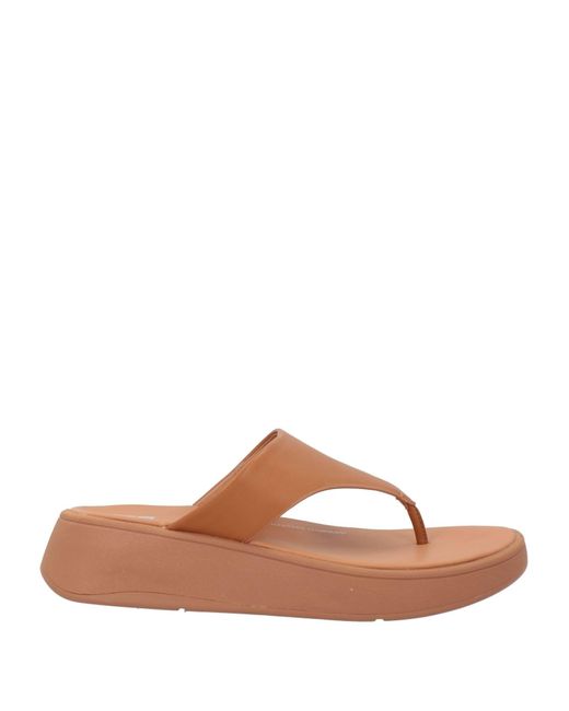 Fitflop Brown Thong Sandal Leather