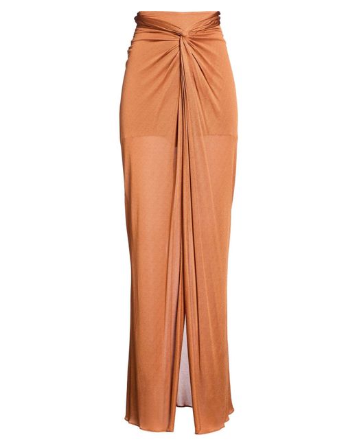 GIUSEPPE DI MORABITO Orange Maxi Skirt