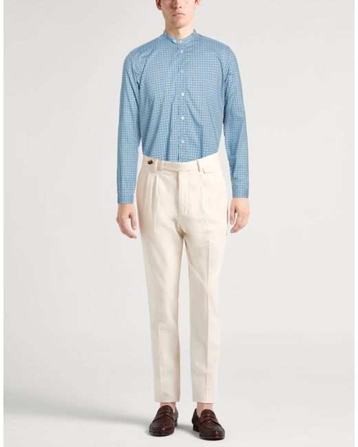 Boglioli Blue Light Shirt Cotton for men