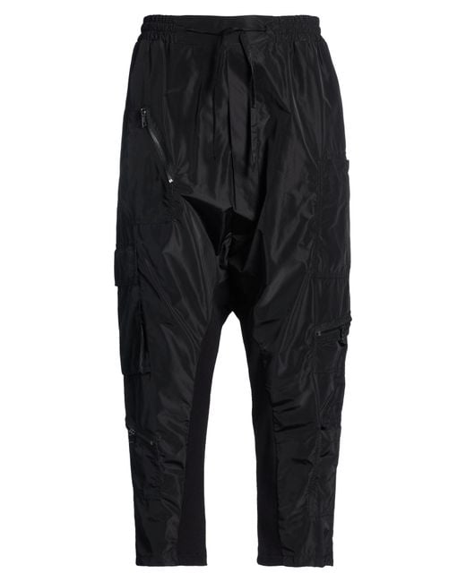 LA HAINE INSIDE US Black La Haine Inside Pants Polyester, Cotton, Elastane for men