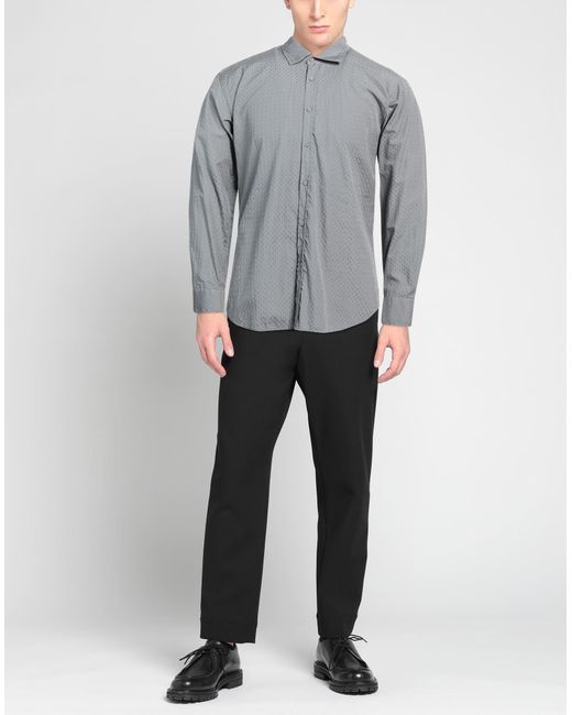 Rossopuro Gray Shirt Cotton for men
