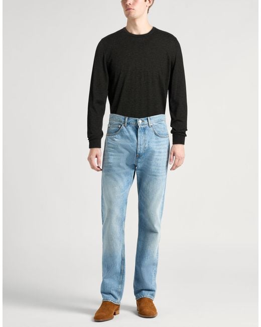 Drumohr Black Charcoal Sweater Cashmere for men