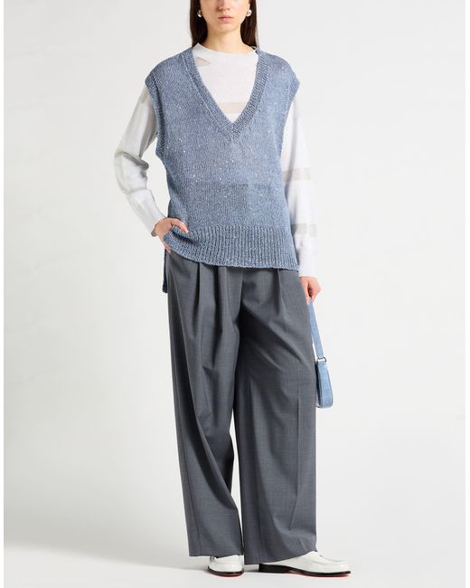 Bruno Manetti Gray Pullover