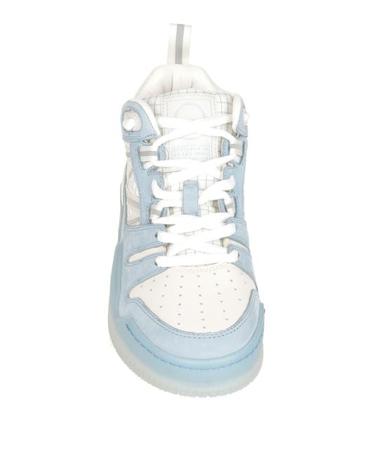 Moncler Blue Hightop Translucent Sole Shoe