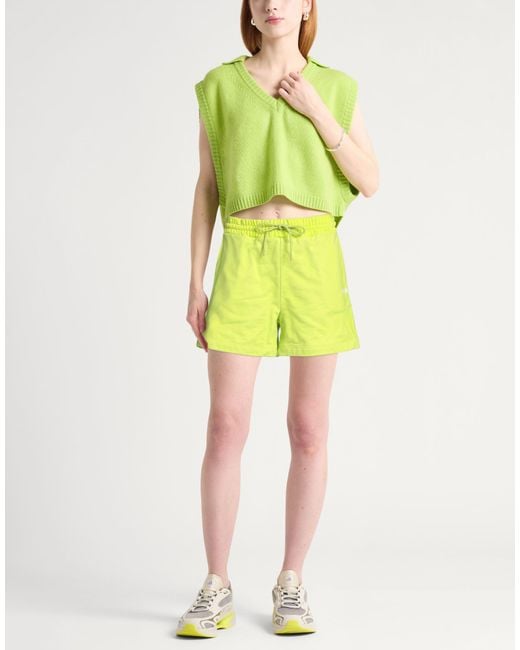 MSGM Yellow Lime Shorts & Bermuda Shorts Cotton