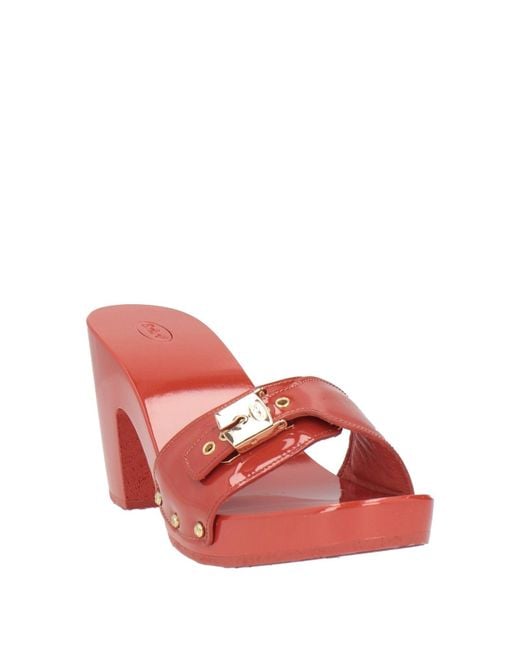 Scholl Red Mules & Clogs