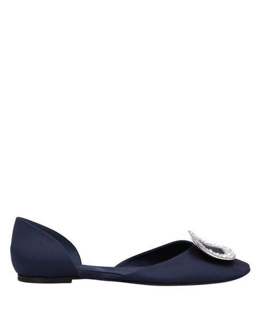 Roger Vivier Blue Ballet Flats