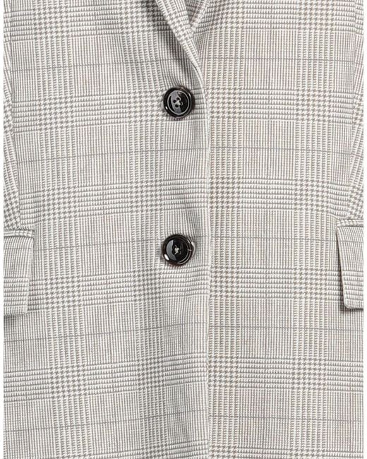 Circolo 1901 Gray Blazer Cotton, Elastane