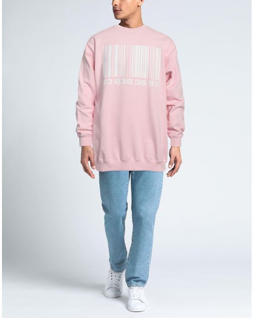 VTMNTS Pink Sweatshirt for men