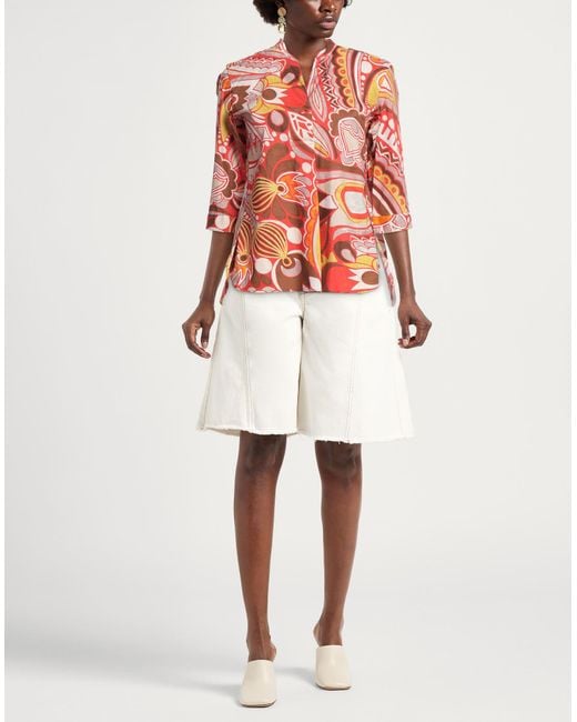 Caliban Red Top Cotton, Elastane