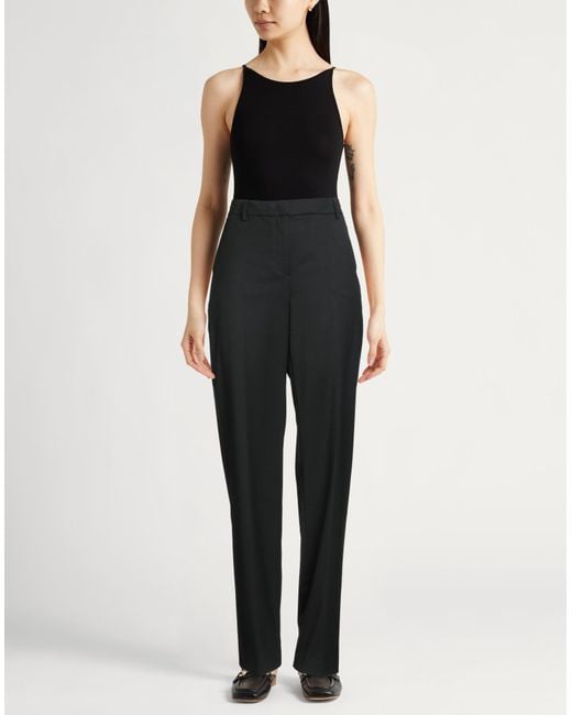 PT Torino Black Pants Polyester, Wool, Elastane