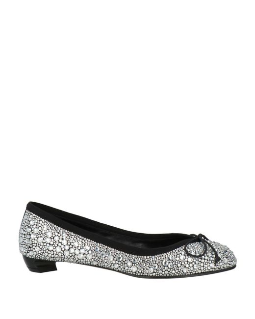 McQueen Gray Ballet Flats