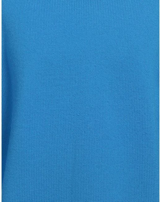 Kangra Blue Turtleneck Wool, Polyamide for men