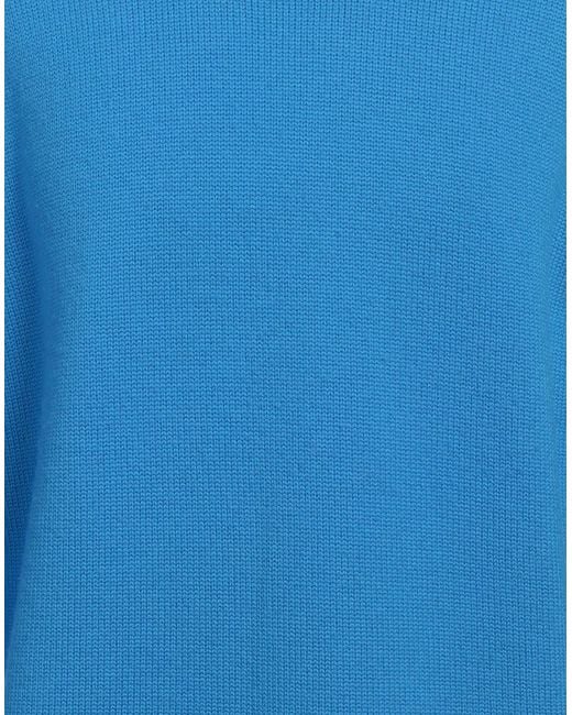 Kangra Blue Turtleneck Wool, Polyamide for men