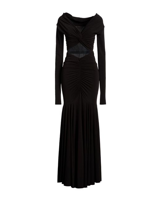 ANDAMANE Black Maxi Dress Polyester, Elastane