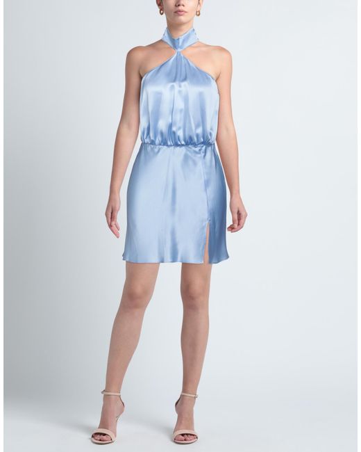 Amanda Uprichard Blue Mini Dress