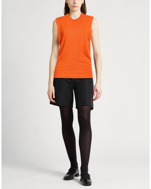 Jil Sander Orange Sweater Cashmere