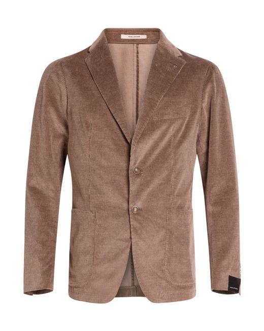 Tagliatore Brown Suit Cotton, Cashmere, Elastane for men