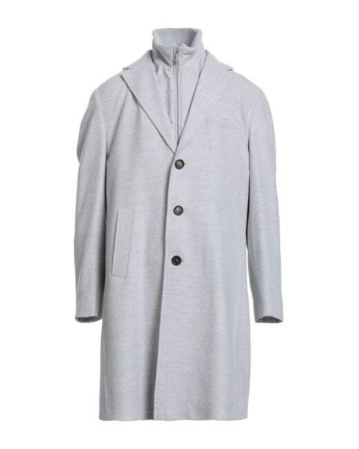 Eleventy Gray Light Coat Wool for men