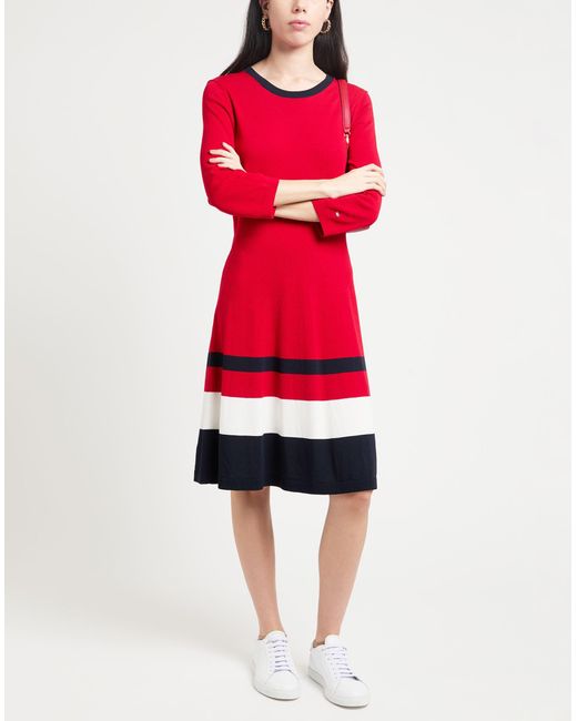 Tommy Hilfiger Red Midi-Kleid