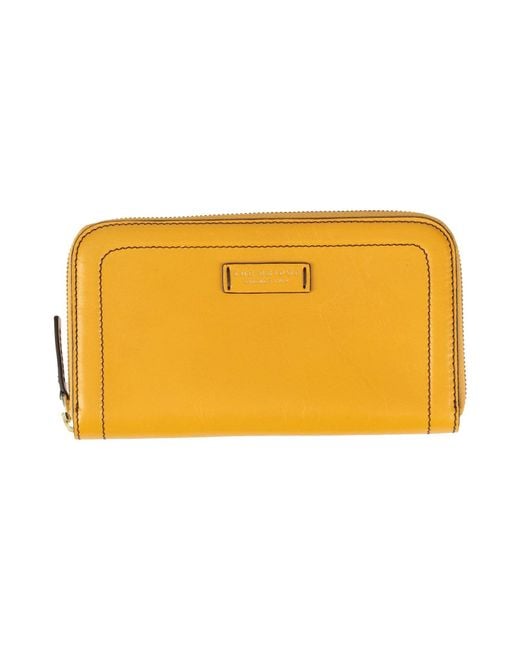The Bridge Yellow Wallet Leather