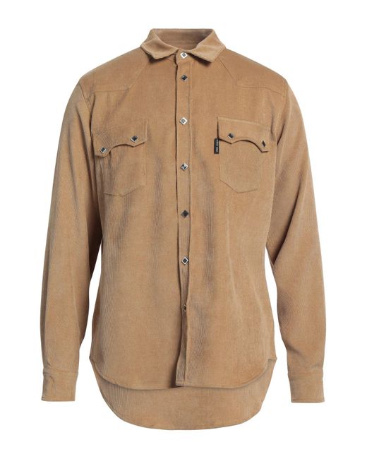 FAMILY FIRST Natural Sand Shirt Polyester for men